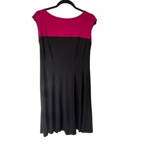 Chaps Dress Women's Size Large Pink‎ & black Work Career Church